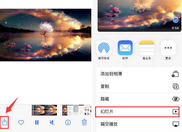 昌都苹果14维修店分享iPhone14相册视频如何循环播放 