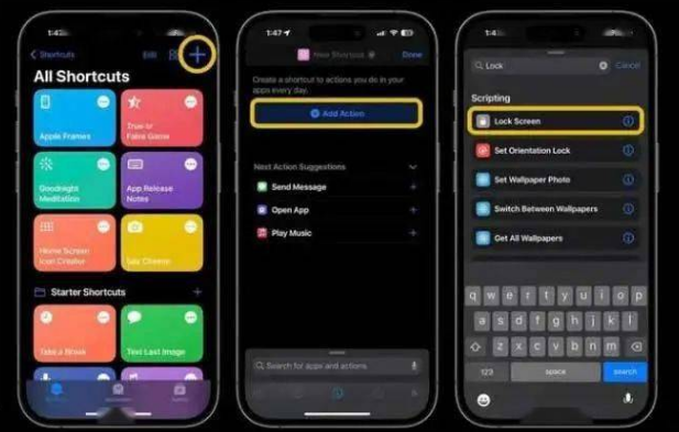 昌都苹果14锁屏维修店分享iPhone14升级iOS16.4后如何创建锁屏快捷方式 